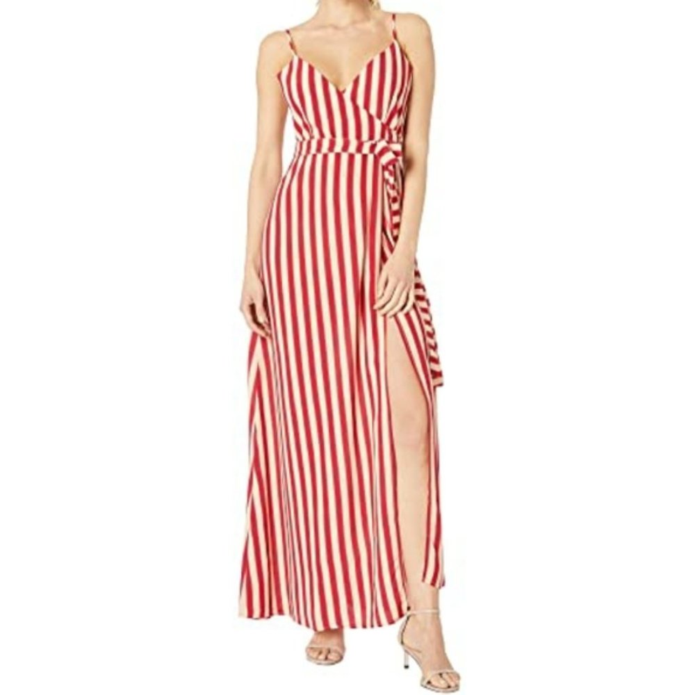 Flynn Skye Anderson Stripe Wrap Maxi Dress